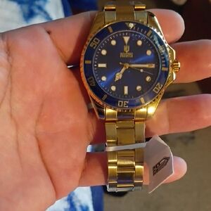 Invicta Gold and Blue Watch